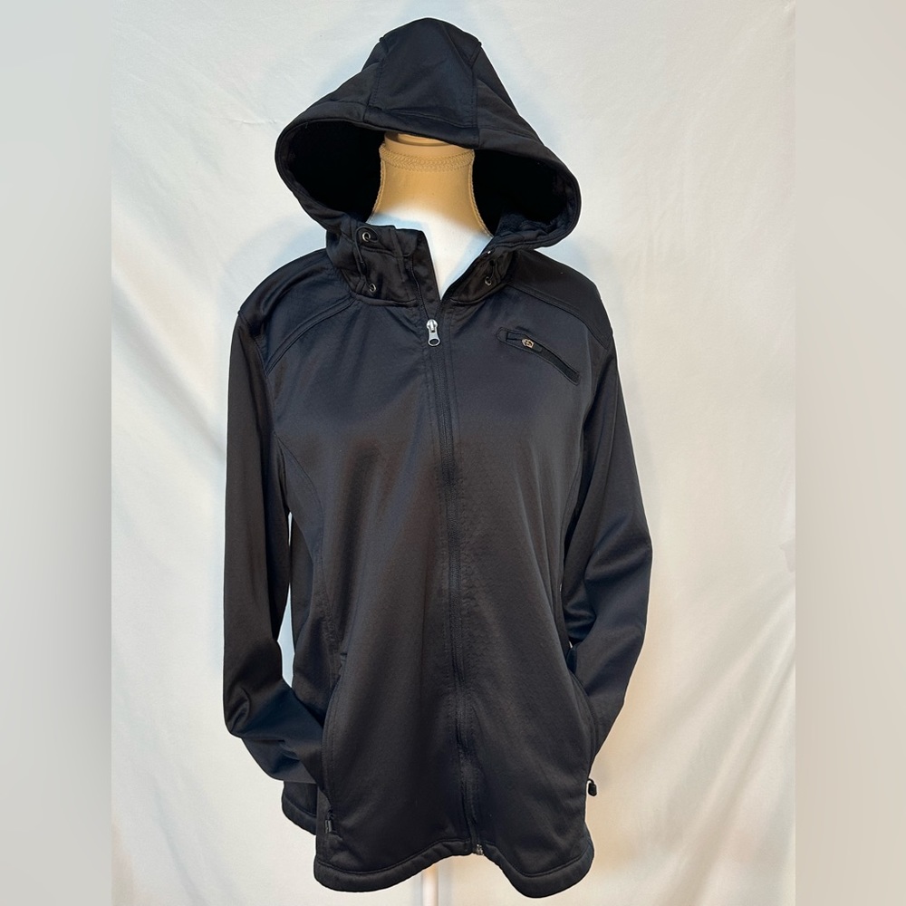 Avalanche Black zip-up hoodie
